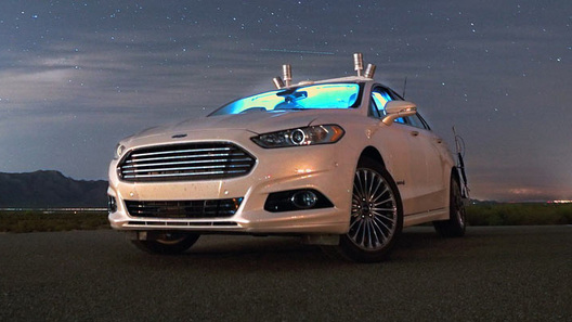 Ford устроил автомобилям-беспилотникам ночные тесты