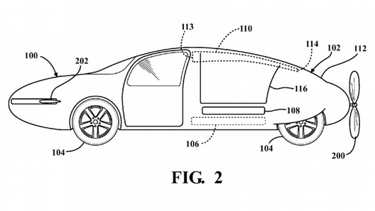 Toyota запатентовала конструкцию летающего автомобиля