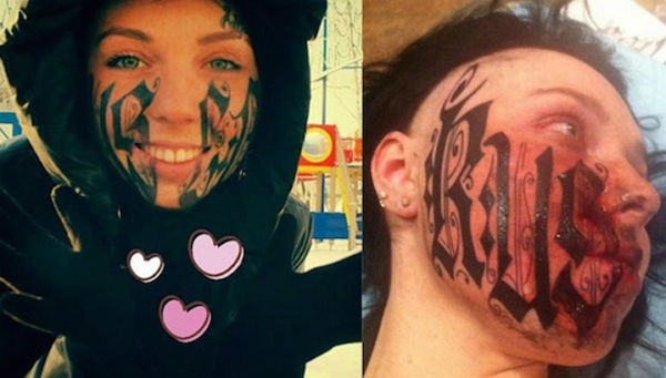 Родная мама не узнает: самые безумные татуировки на лице
